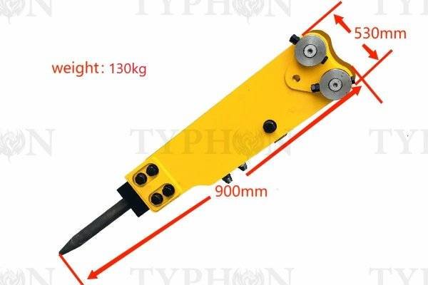 2.5 ton Mini Excavator Attachment Hydraulic Hammer Top Type Rock Breaker Generic - Image 2