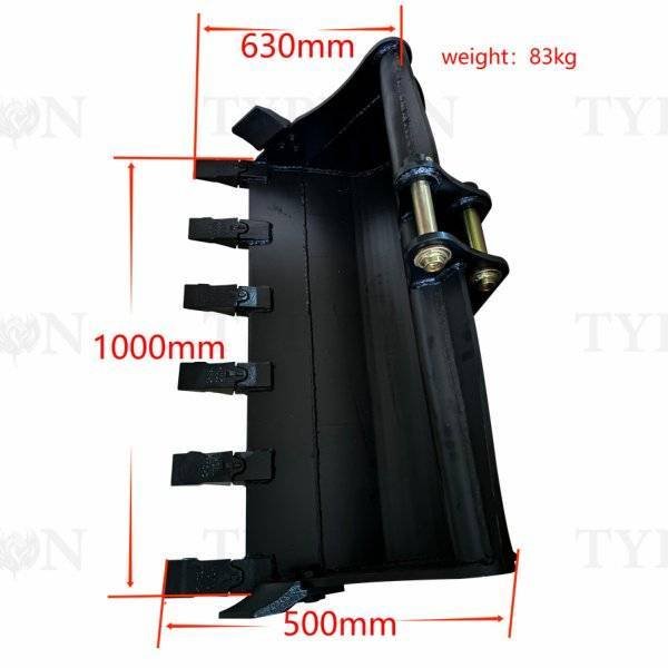 2ton Excavator Attachment 1000mm Rock Bucket Heavy Duty Trenching Bucket 39 inch - Image 5