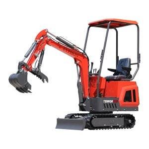 TYPHON TERROR ONE STORM Mini Excavator – 1 Ton Trench Digger with Canopy
