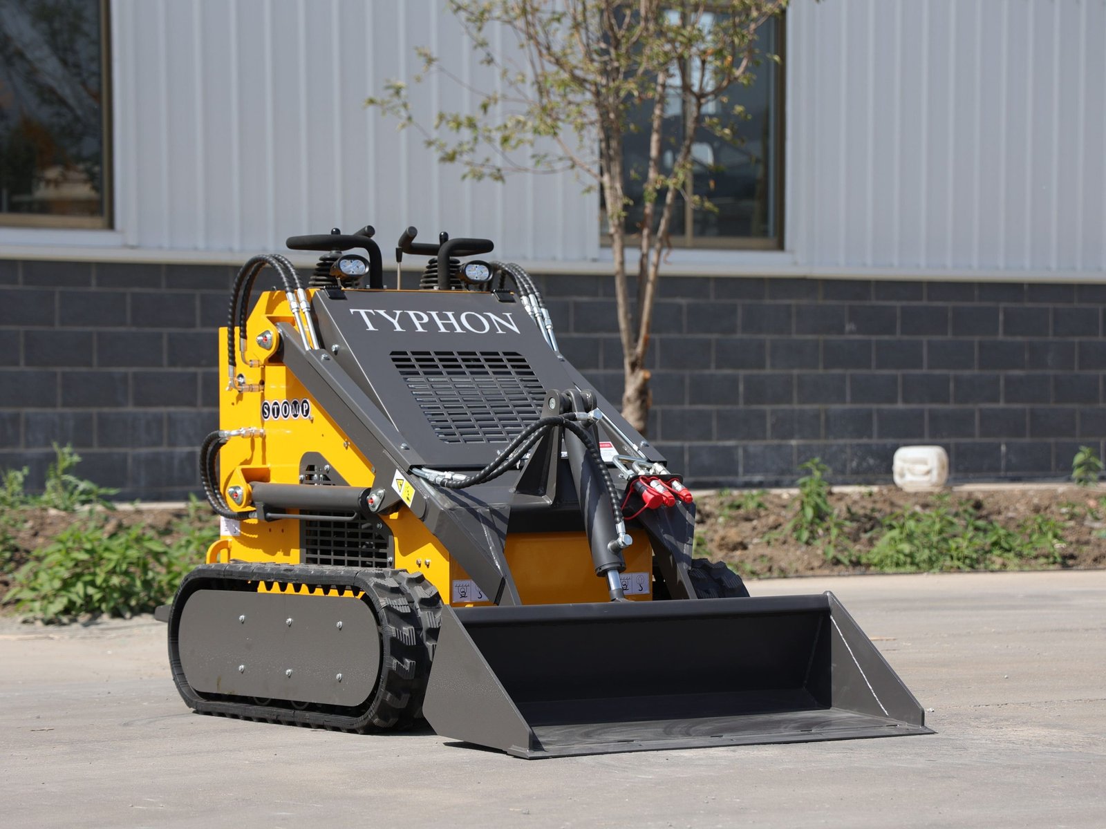 Top Compact & Mini Excavator Diggers- TYPHON Machinery Brand New TYPHON STOMP 2000lbs Mini Skid Steer Loader