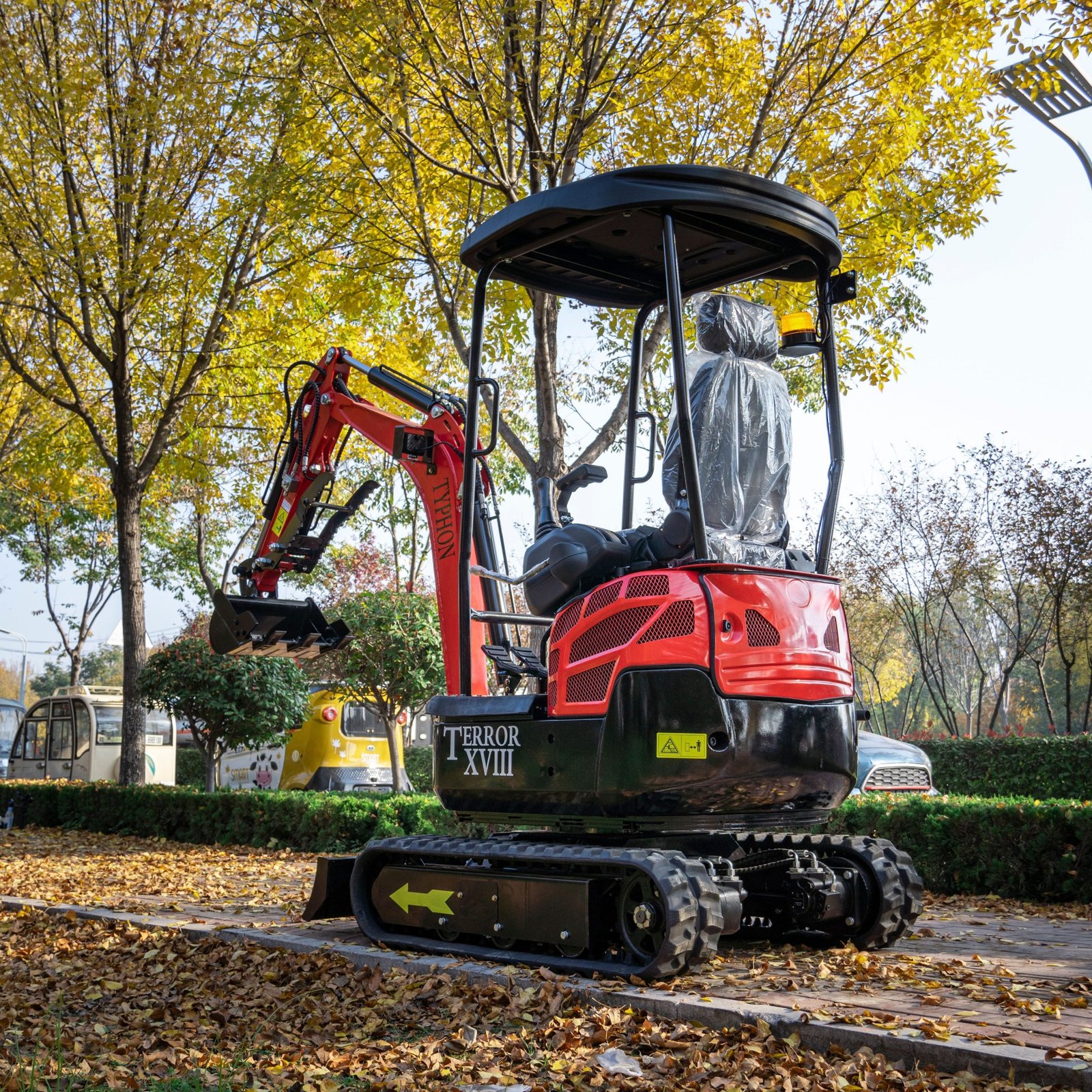 Top Compact & Mini Excavator Diggers- TYPHON Machinery New 4,000 lb TYPHON Lux Mini Excavator Rubber Track with Kubota Diesel Engine USA - Image 14