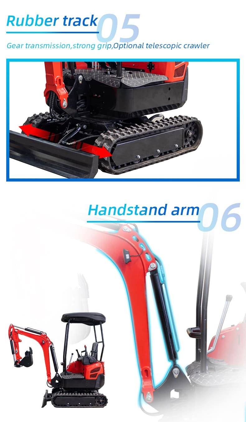 Top Compact & Mini Excavator Diggers- TYPHON Machinery New 4,000 lb TYPHON Lux Mini Excavator Rubber Track with Kubota Diesel Engine USA - Image 24