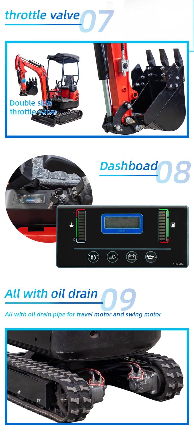 Top Compact & Mini Excavator Diggers- TYPHON Machinery New 4,000 lb TYPHON Lux Mini Excavator Rubber Track with Kubota Diesel Engine USA - Image 25