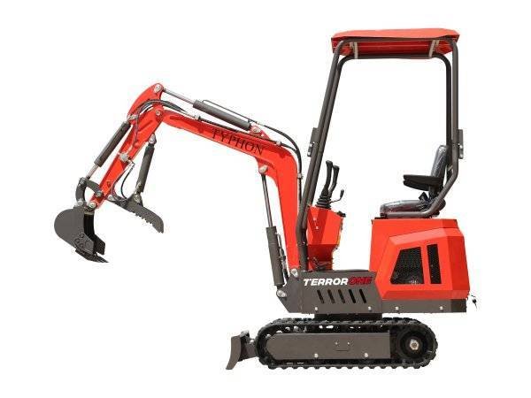 TYPHON TERROR ONE STORM Mini Excavator – 1 Ton Trench Digger with Canopy, Hydraulic Thumb Clip, Hydraulic Oil Cooler, 13.5hp B&S Engine USA - Image 5