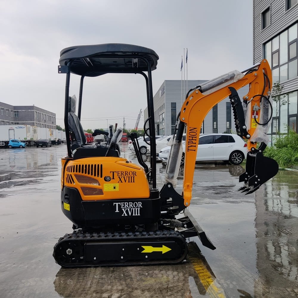 Top Compact & Mini Excavator Diggers- TYPHON Machinery TYPHON TERROR XVIII Mini Excavator – 4000lbs EPA Certified USA KUBOTA D902 engine - Image 12