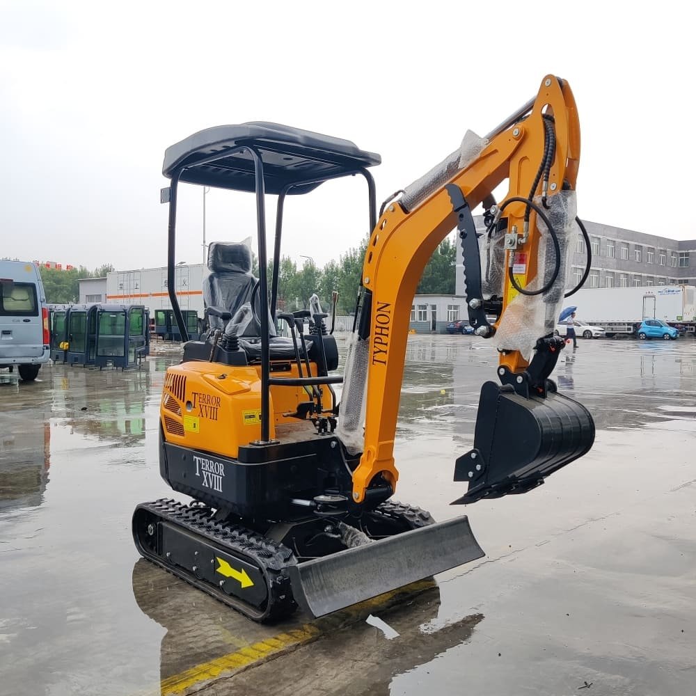 Top Compact & Mini Excavator Diggers- TYPHON Machinery TYPHON TERROR XVIII Mini Excavator – 4000lbs EPA Certified USA KUBOTA D902 engine - Image 13