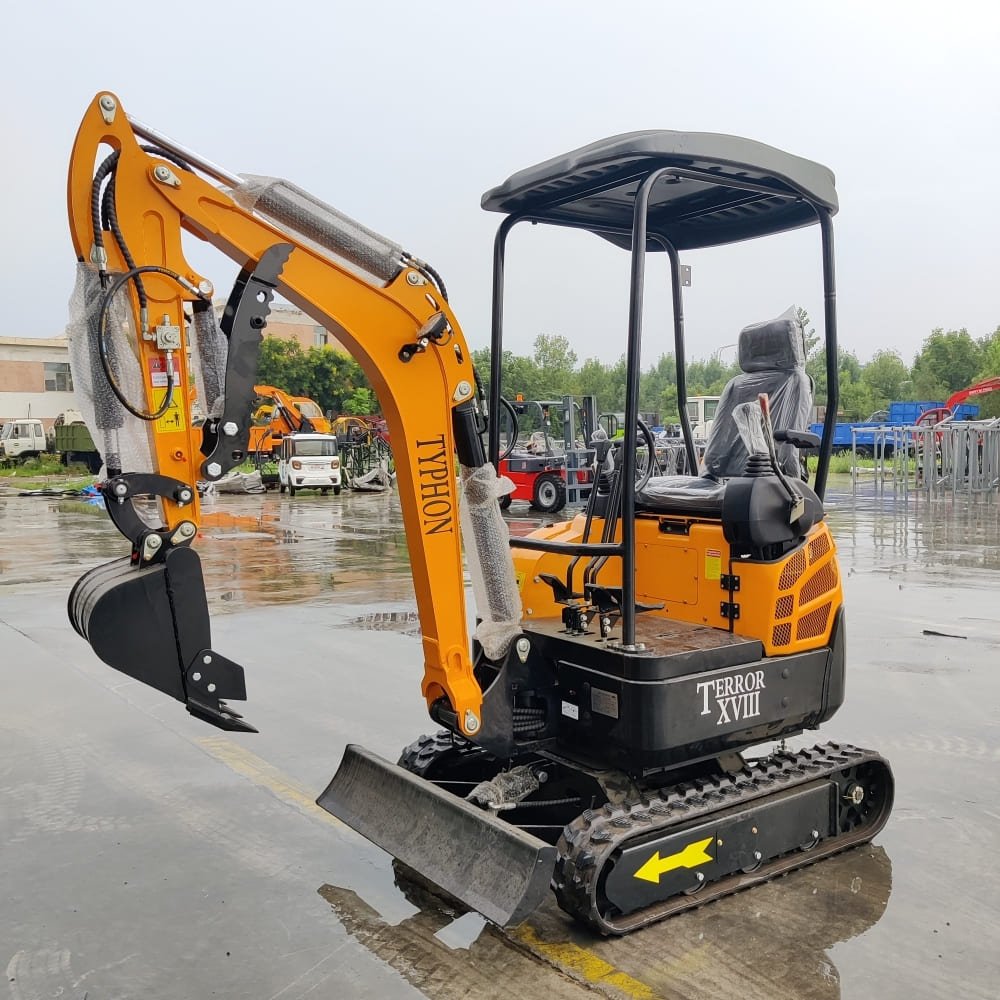 Top Compact & Mini Excavator Diggers- TYPHON Machinery TYPHON TERROR XVIII Mini Excavator – 4000lbs EPA Certified USA KUBOTA D902 engine - Image 14