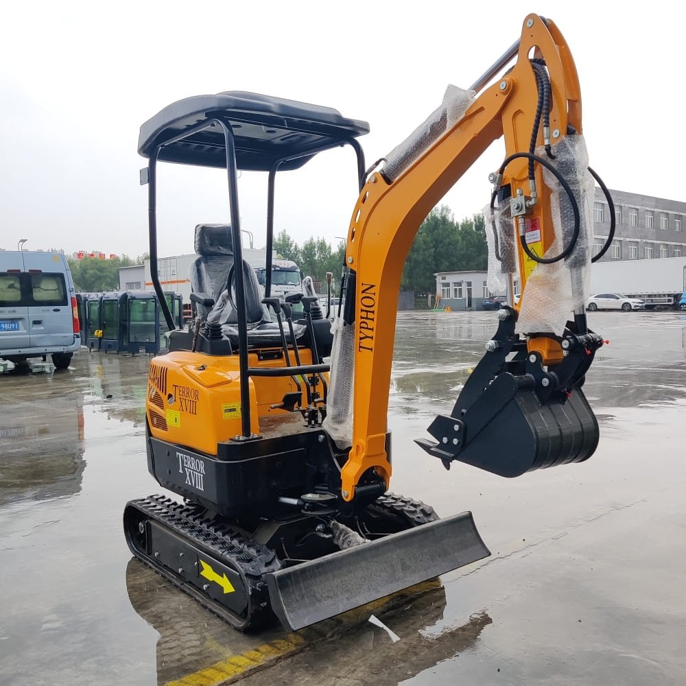 Top Compact & Mini Excavator Diggers- TYPHON Machinery TYPHON TERROR XVIII Mini Excavator – 4000lbs EPA Certified USA KUBOTA D902 engine - Image 15