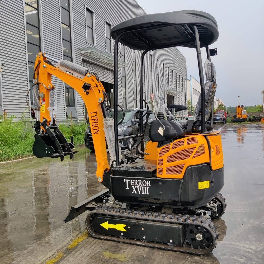 Top Compact & Mini Excavator Diggers- TYPHON Machinery TYPHON TERROR XVIII Mini Excavator – 4000lbs EPA Certified USA KUBOTA D902 engine - Image 16