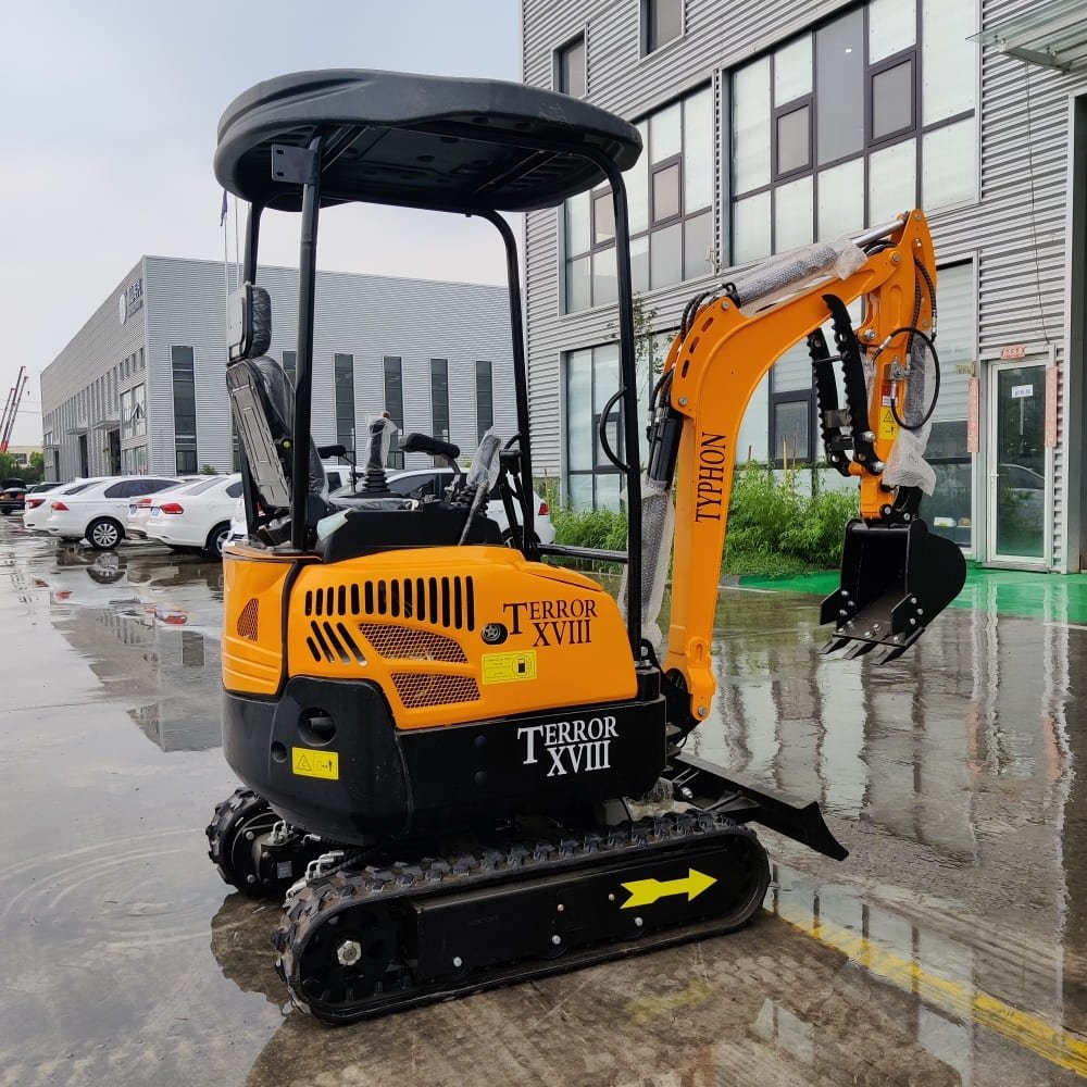 Top Compact & Mini Excavator Diggers- TYPHON Machinery TYPHON TERROR XVIII Mini Excavator – 4000lbs EPA Certified USA KUBOTA D902 engine - Image 17