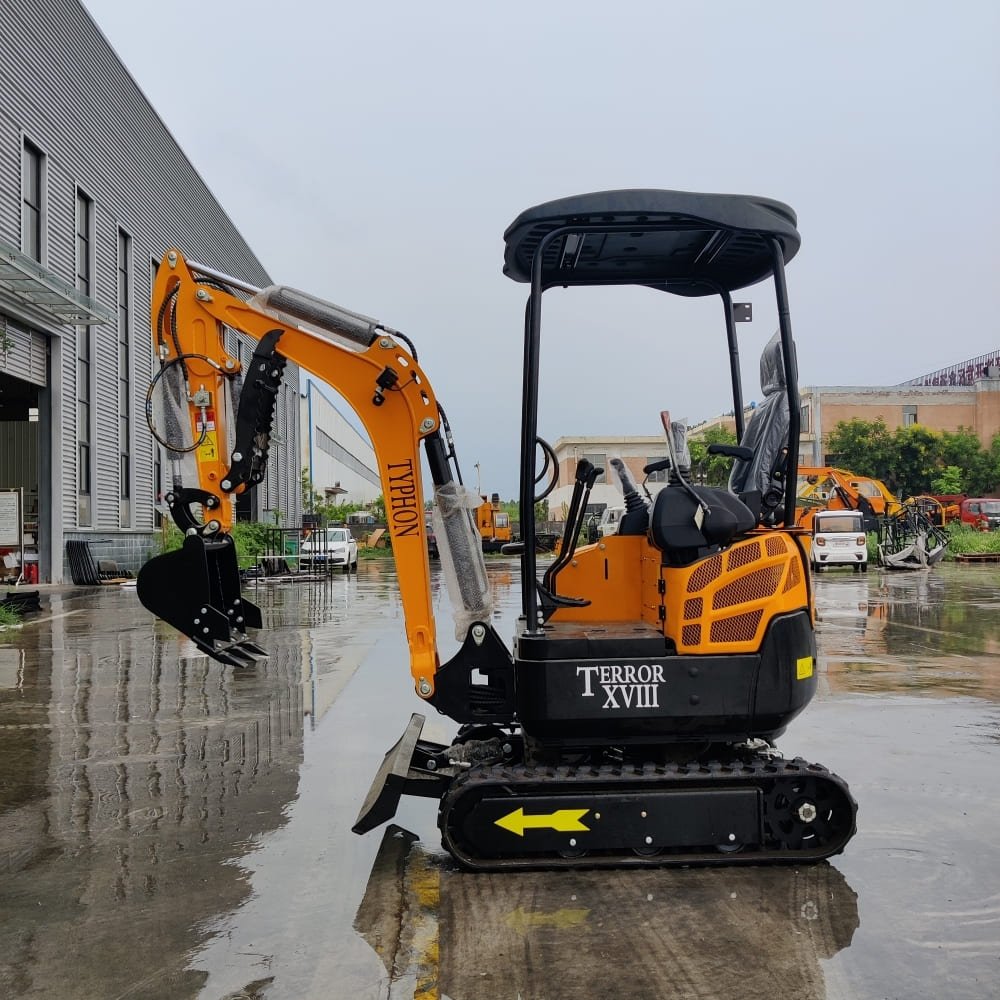 Top Compact & Mini Excavator Diggers- TYPHON Machinery TYPHON TERROR XVIII Mini Excavator – 4000lbs EPA Certified USA KUBOTA D902 engine - Image 23