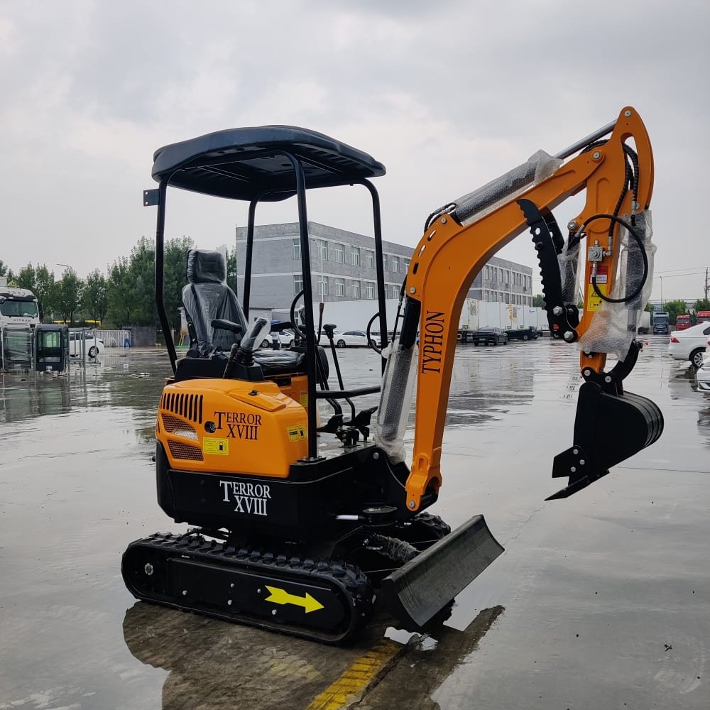 Top Compact & Mini Excavator Diggers- TYPHON Machinery TYPHON TERROR XVIII Mini Excavator – 4000lbs EPA Certified USA KUBOTA D902 engine - Image 24