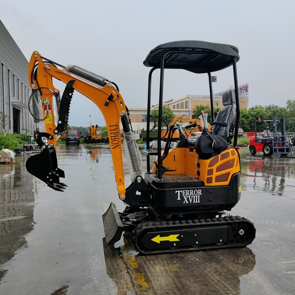 Top Compact & Mini Excavator Diggers- TYPHON Machinery TYPHON TERROR XVIII Mini Excavator – 4000lbs EPA Certified USA KUBOTA D902 engine - Image 25