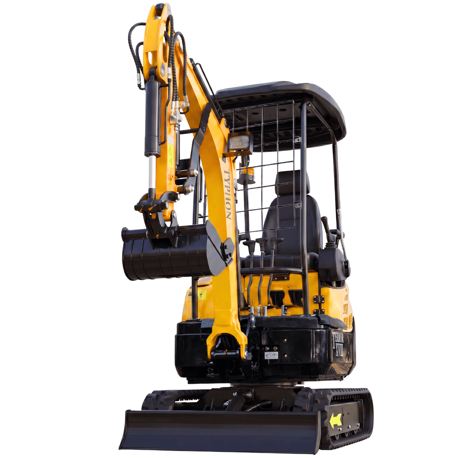 Top Compact & Mini Excavator Diggers- TYPHON Machinery TYPHON TERROR XVIII Mini Excavator – 4000lbs EPA Certified USA KUBOTA D902 engine - Image 8