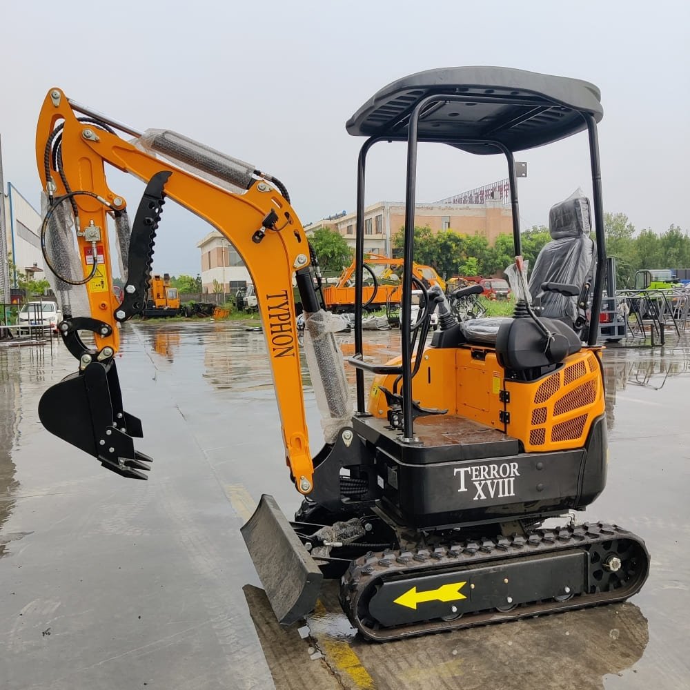Top Compact & Mini Excavator Diggers- TYPHON Machinery TYPHON TERROR XVIII Mini Excavator – 4000lbs EPA Certified USA KUBOTA D902 engine - Image 10