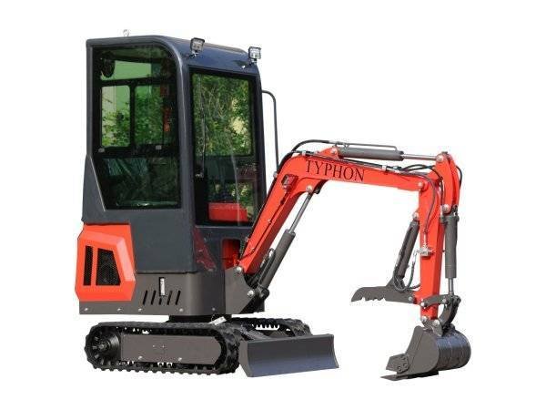 TYPHON TERROR ONE Mini Excavator – 1.1 Ton Trench Digger with Cabin, Hydraulic Thumb Clip, Hydraulic Oil Cooler, 13.5hp B&S Engine USA - Image 10