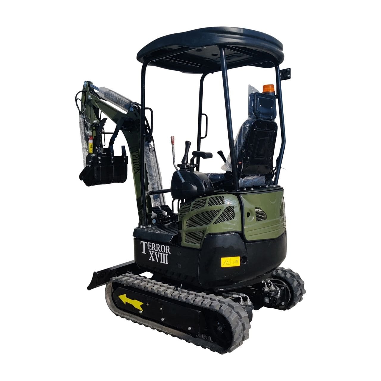 Top Compact & Mini Excavator Diggers- TYPHON Machinery 2025 4000 lb Typhon Terror XVIII Mini Excavator Rubber Track with Kubota Diesel Engine USA - Image 13