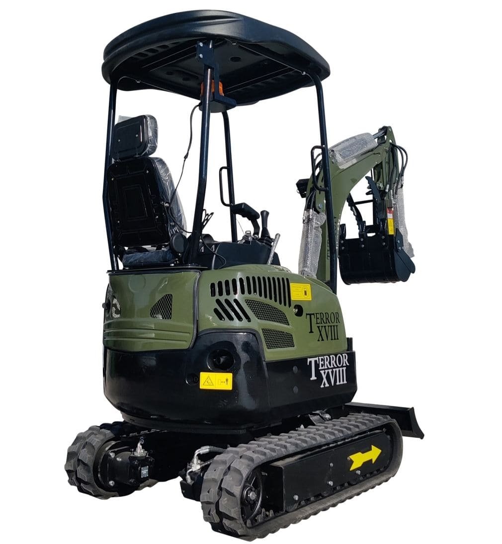 Top Compact & Mini Excavator Diggers- TYPHON Machinery 2025 4000 lb Typhon Terror XVIII Mini Excavator Rubber Track with Kubota Diesel Engine USA - Image 14