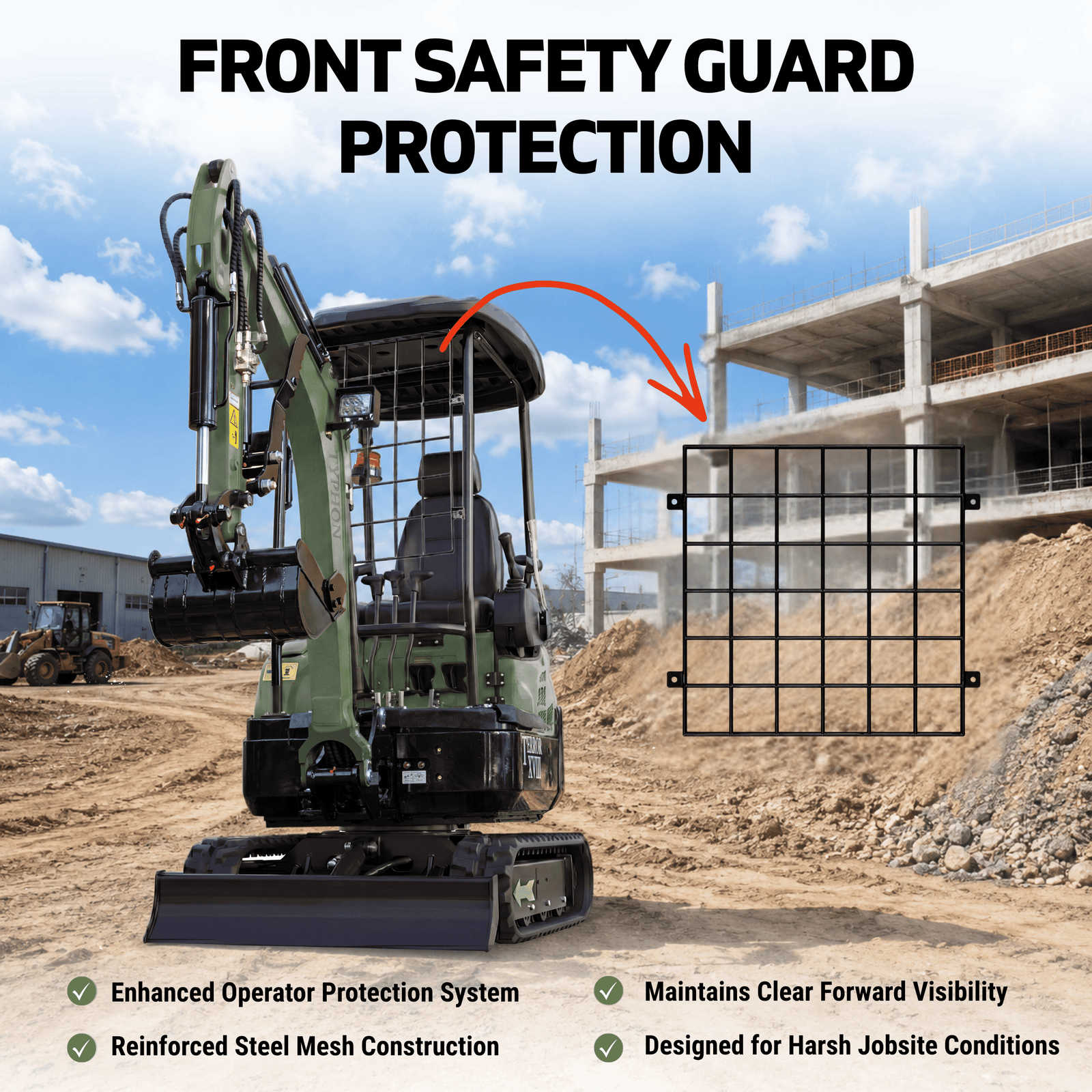 Top Compact & Mini Excavator Diggers- TYPHON Machinery 2025 4000 lb Typhon Terror XVIII Mini Excavator Rubber Track with Kubota Diesel Engine USA - Image 5