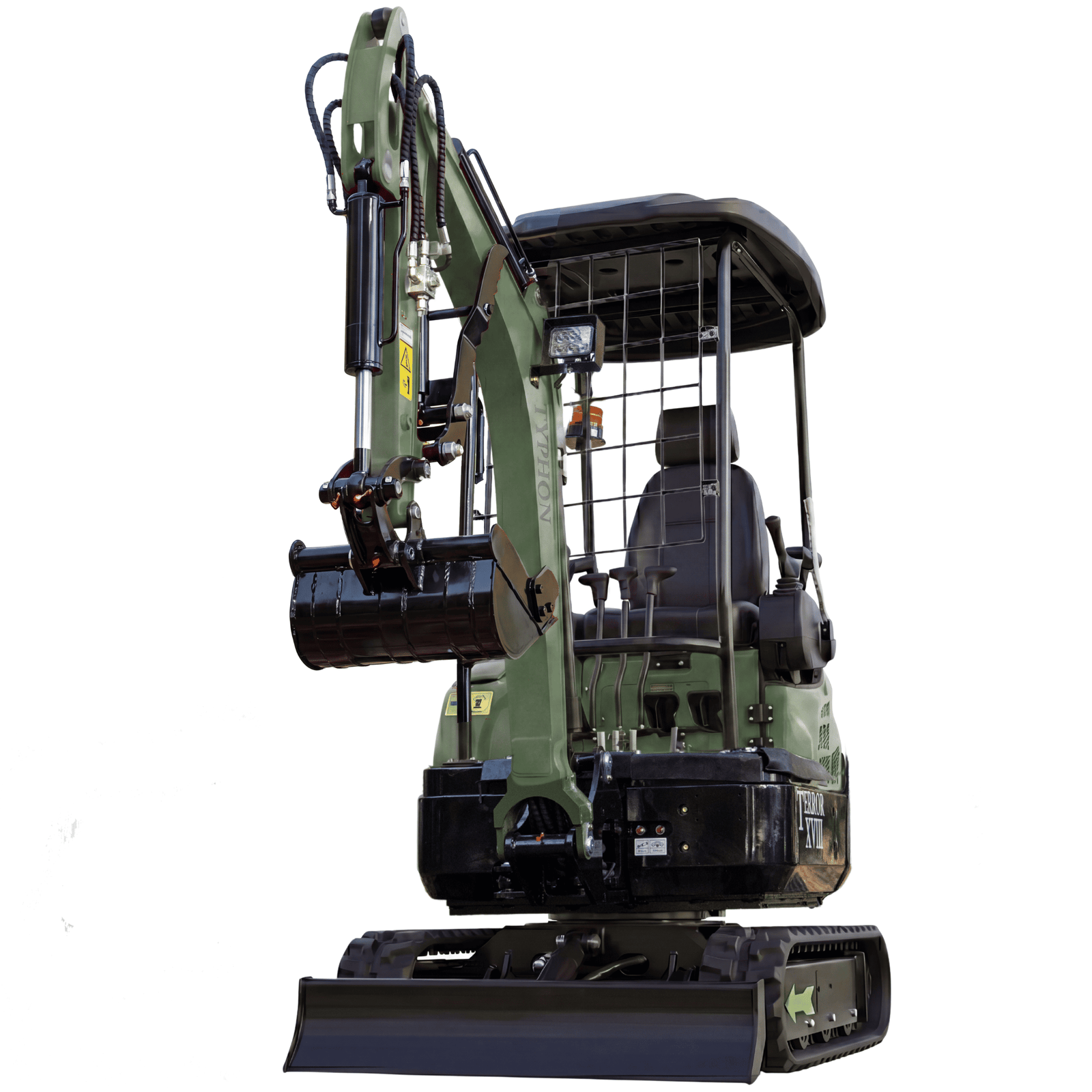 Top Compact & Mini Excavator Diggers- TYPHON Machinery 2025 4000 lb Typhon Terror XVIII Mini Excavator Rubber Track with Kubota Diesel Engine USA - Image 8
