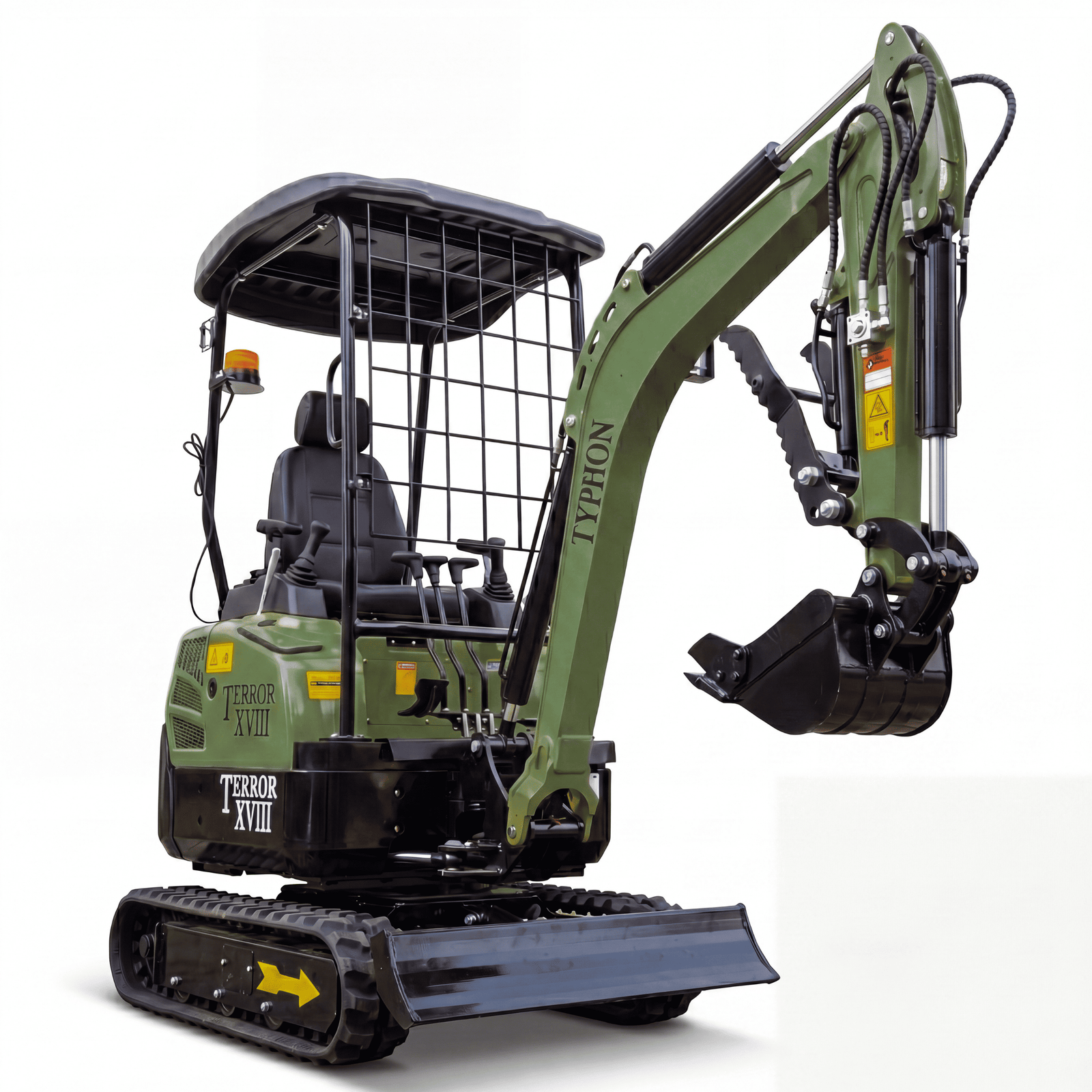 Top Compact & Mini Excavator Diggers- TYPHON Machinery Terror XVIII Mini Excavator