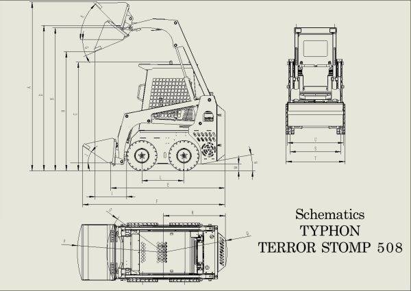 Brand New TYPHON STOMP Mini Skid Steer Gas EPA Engine USA - Image 6
