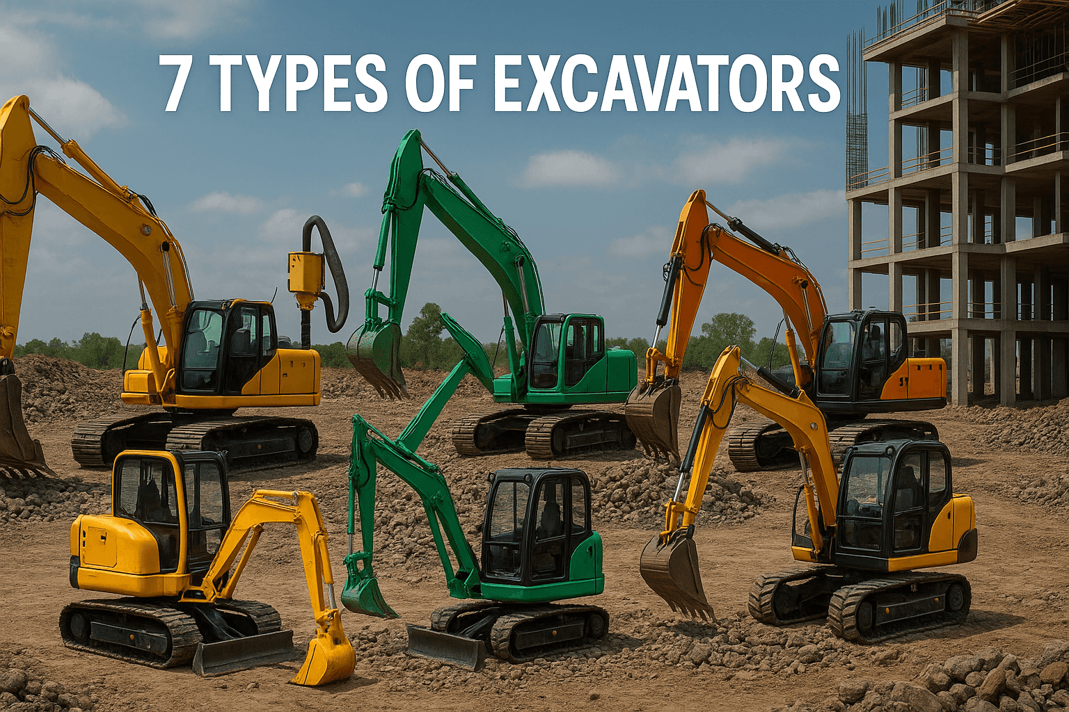 7 Types of Excavators