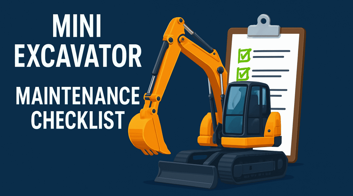 Mini Excavator Maintenance Checklist