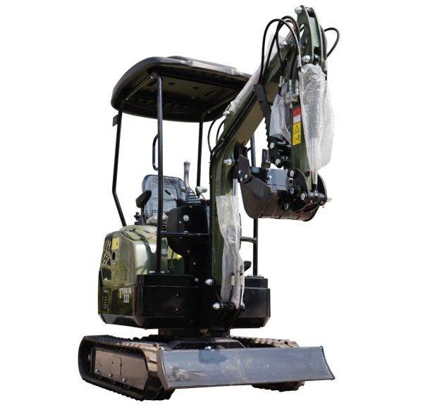TYPHON TERROR XIII Mini Excavator – 1.3 Ton Trench Digger with Canopy, Hydraulic Thumb Clip, 13.5hp B&S Engine USA - Image 5