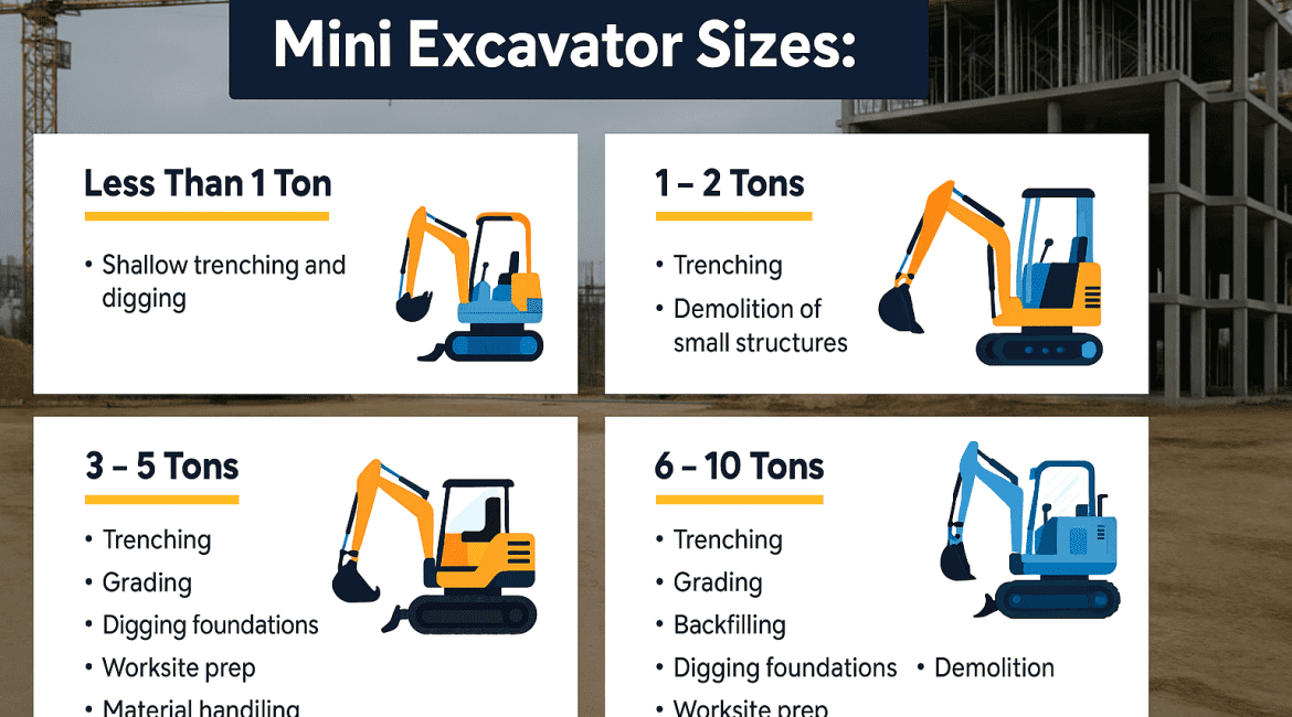 Top Compact & Mini Excavator Diggers- TYPHON Machinery