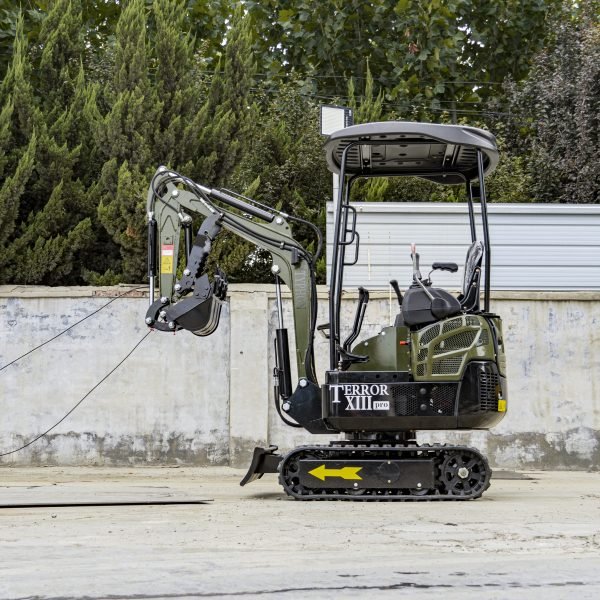 TYPHON TERROR XIII PRO STORM Mini Excavator – 1.3 Ton Trench Digger with Canopy, Hydraulic Thumb Clip, 22.1hp Honda Engine USA - Image 24