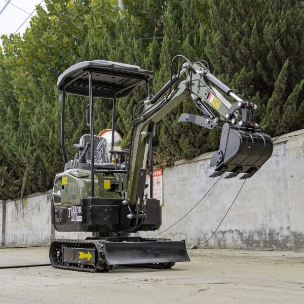 TYPHON TERROR XIII PRO STORM Mini Excavator – 1.3 Ton Trench Digger with Canopy, Hydraulic Thumb Clip, 22.1hp Honda Engine USA - Image 5