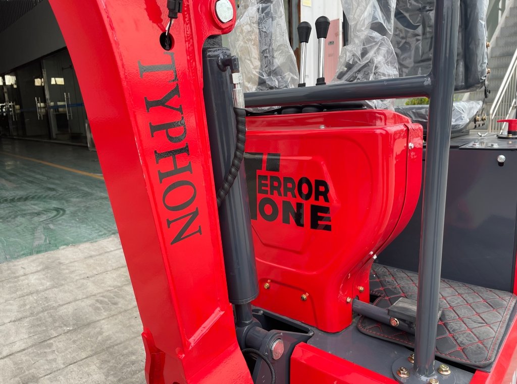 Top Compact & Mini Excavator Diggers- TYPHON Machinery TYPHON TERROR ONE STORM 1 Ton Mini Excavator Trench Digger with Hydraulic Oil Cooler Canopy & Wide Bucket Ideal for Garden, Farm, Park & Road Work Digging, Drilling, Bull-Dozing - Image 12