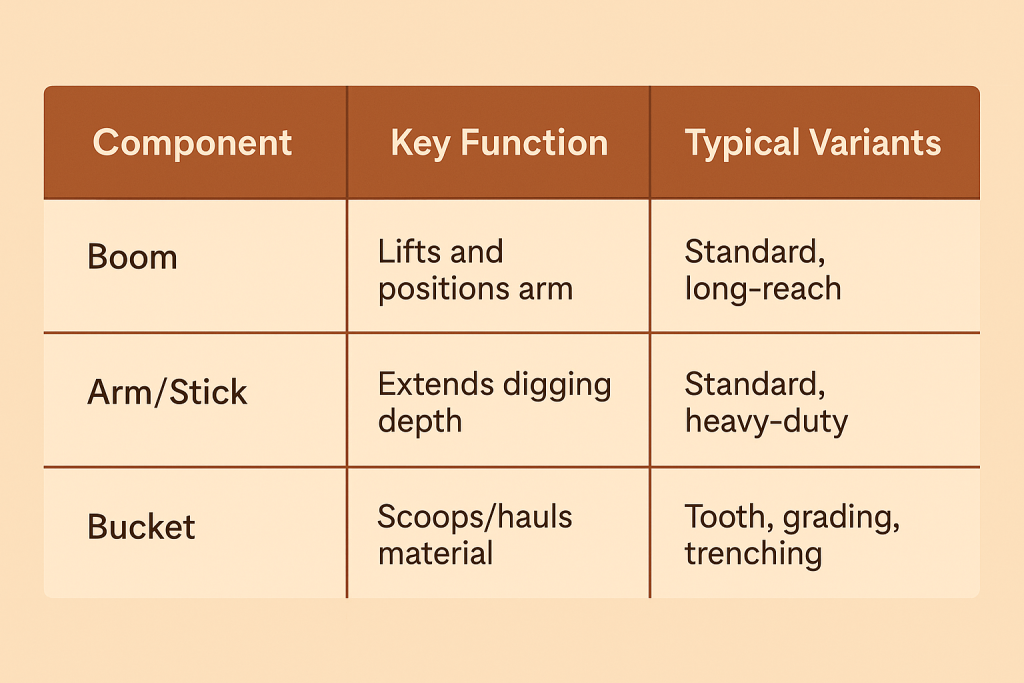 Top Compact & Mini Excavator Diggers- TYPHON Machinery Key Workgroup Dimensions and Functions1