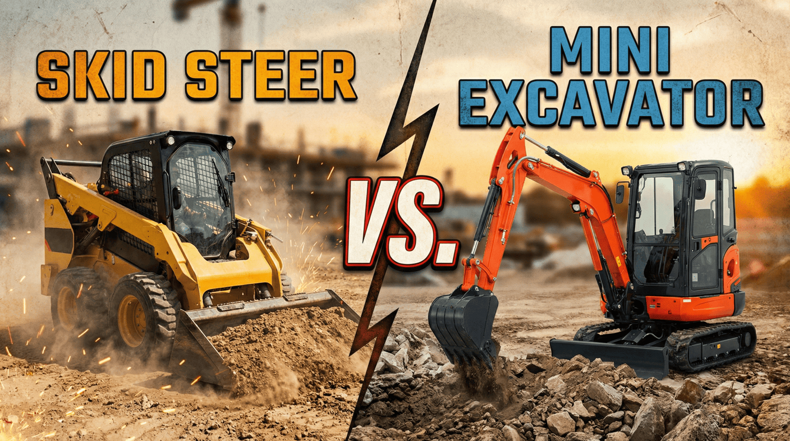 Skid Steer vs. Mini Excavator