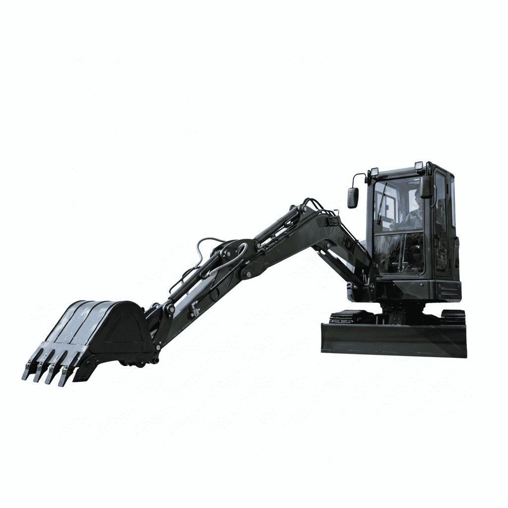 Top Compact & Mini Excavator Diggers- TYPHON Machinery TYPHON KUVUO 4.0 four ton cabin mini excavator