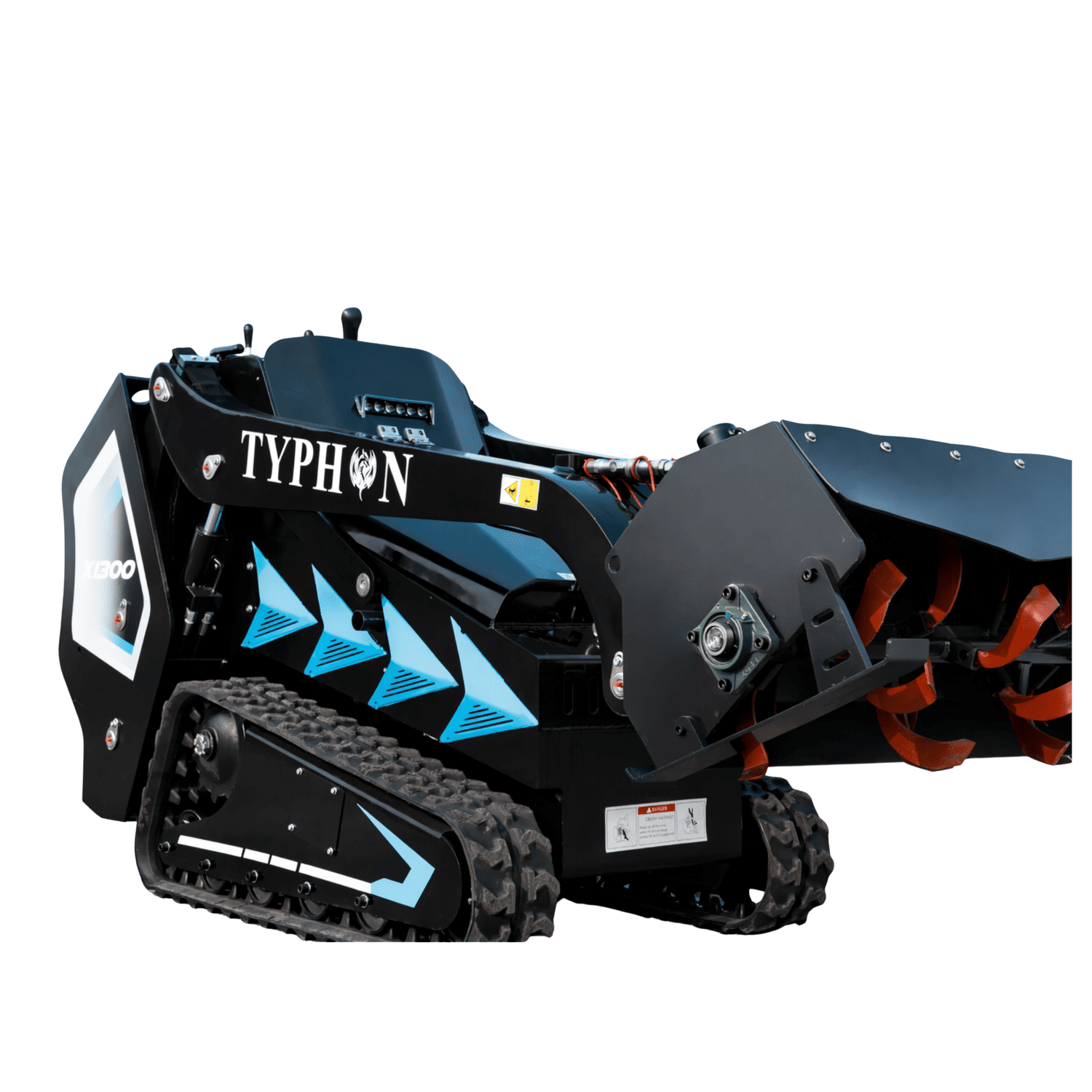 Top Compact & Mini Excavator Diggers- TYPHON Machinery Rotary Tiller Attachment