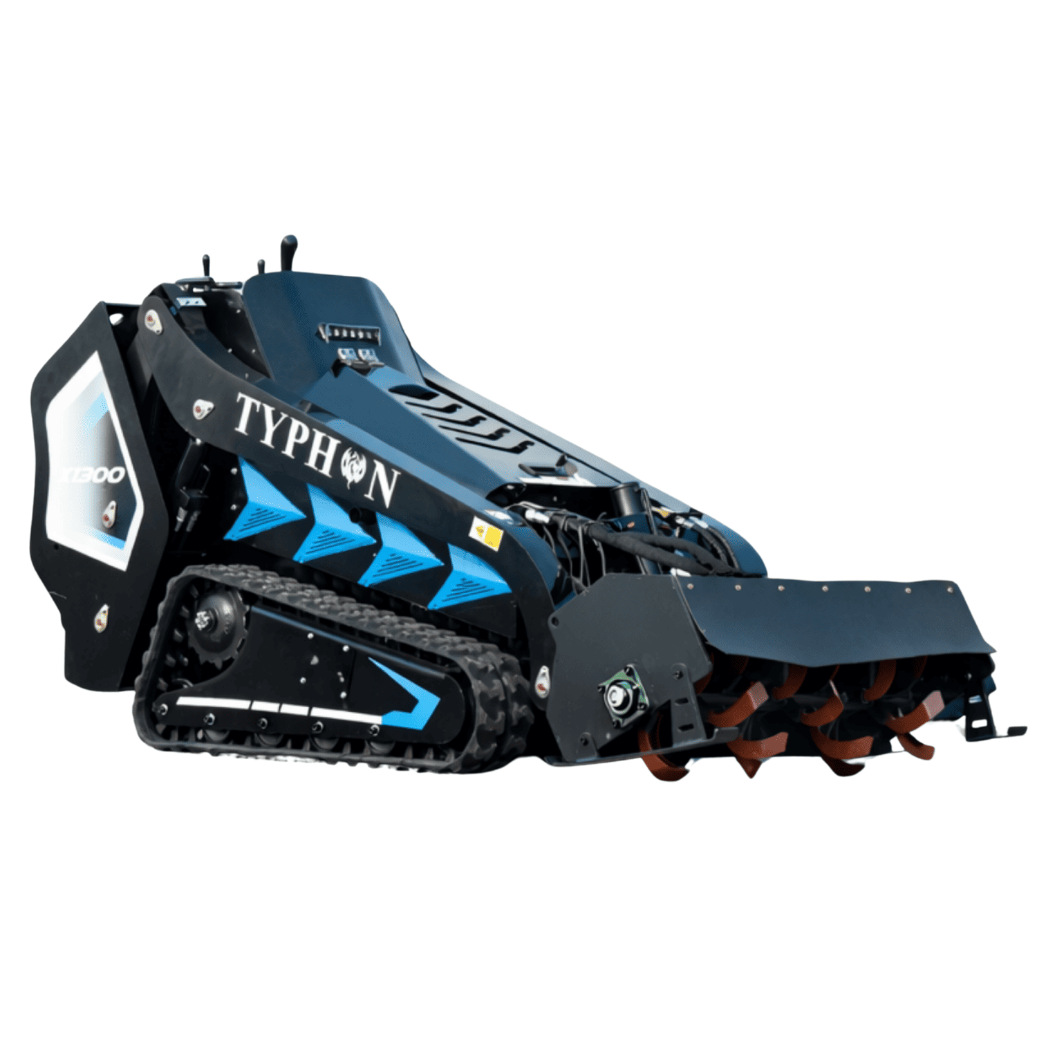 Top Compact & Mini Excavator Diggers- TYPHON Machinery Rotary Tiller Attachment