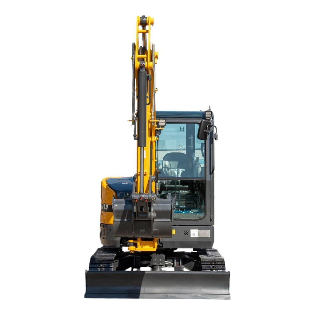 Top Compact & Mini Excavator Diggers- TYPHON Machinery TYPHON NAGA 4.0 Mini Excavator w 4 Ton 24.4hp Yanmar Diesel Engine Metal Track ISO SAE control switch, AC Heater Cabin, 2 Travel Speed - Image 27