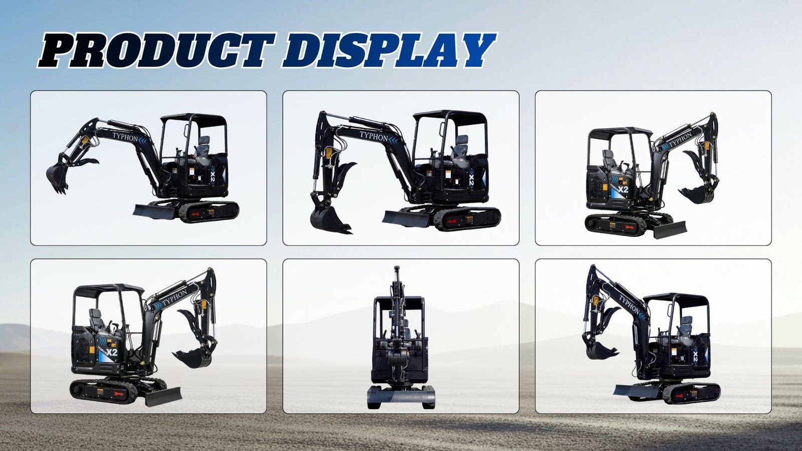 TYPHON TERROR X2 Max Canopy Mini Excavator