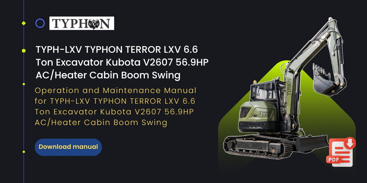 Top Compact & Mini Excavator Diggers- TYPHON Machinery