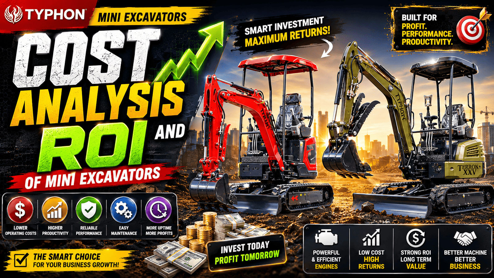 Cost Analysis and ROI of Mini Excavators