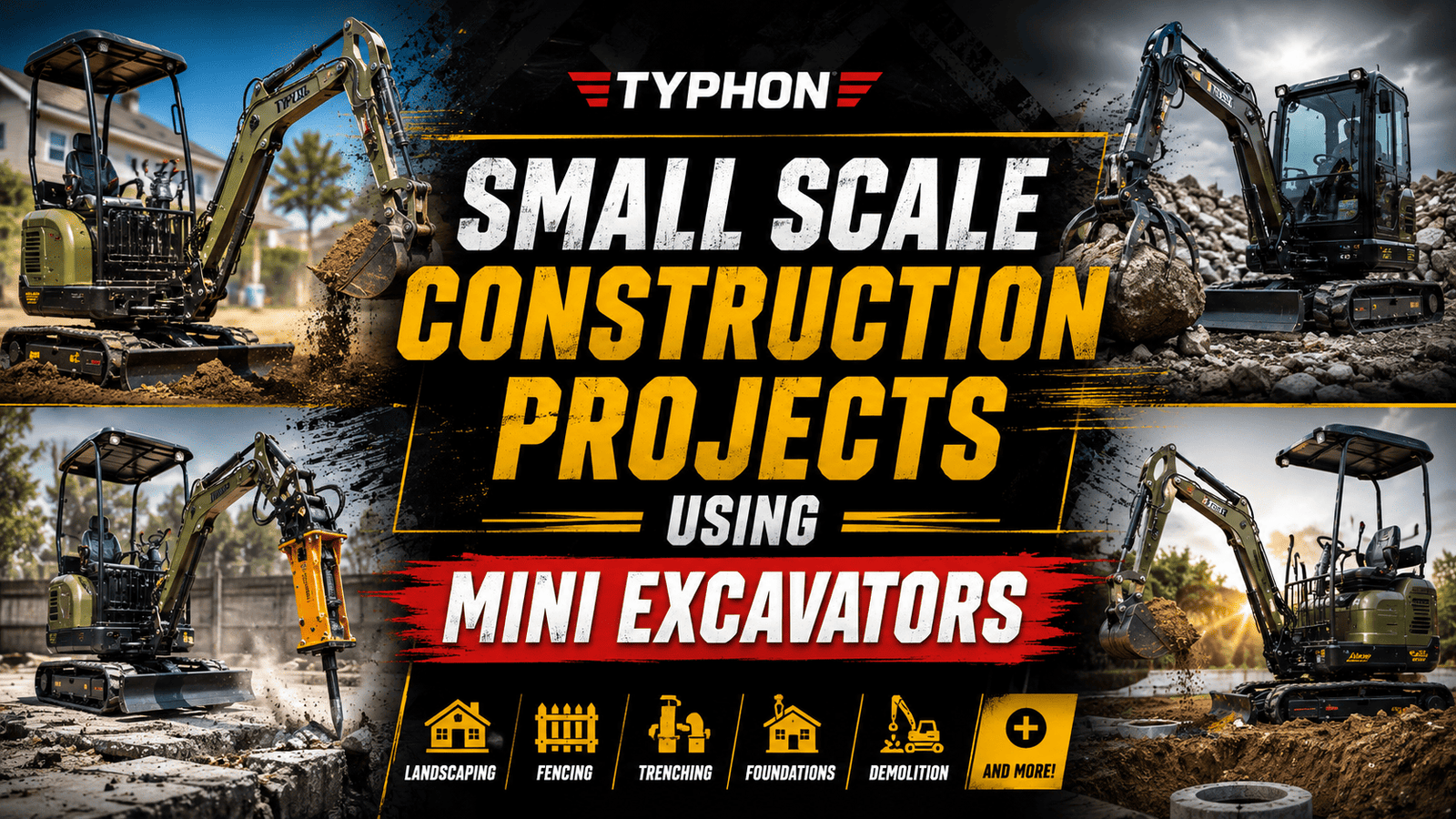 Small-Scale Construction Projects Using Mini Excavators