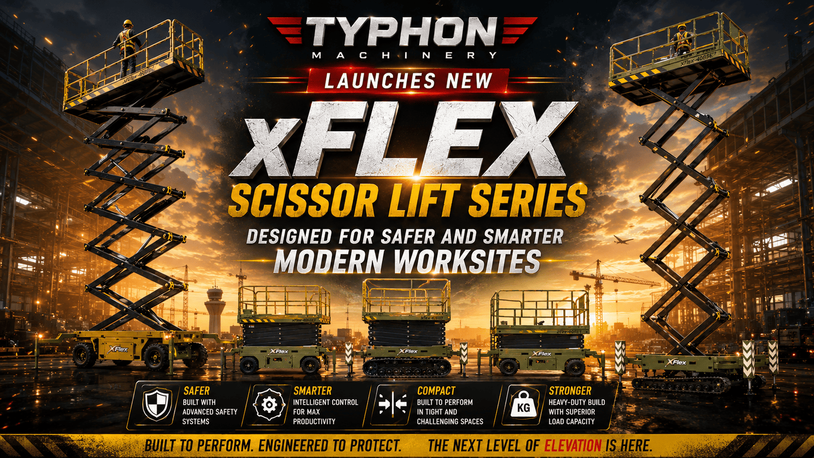 TYPHON xFlex scissor lift series launch