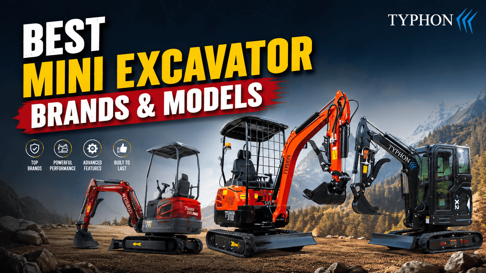 Best Mini Excavator Brands & Models