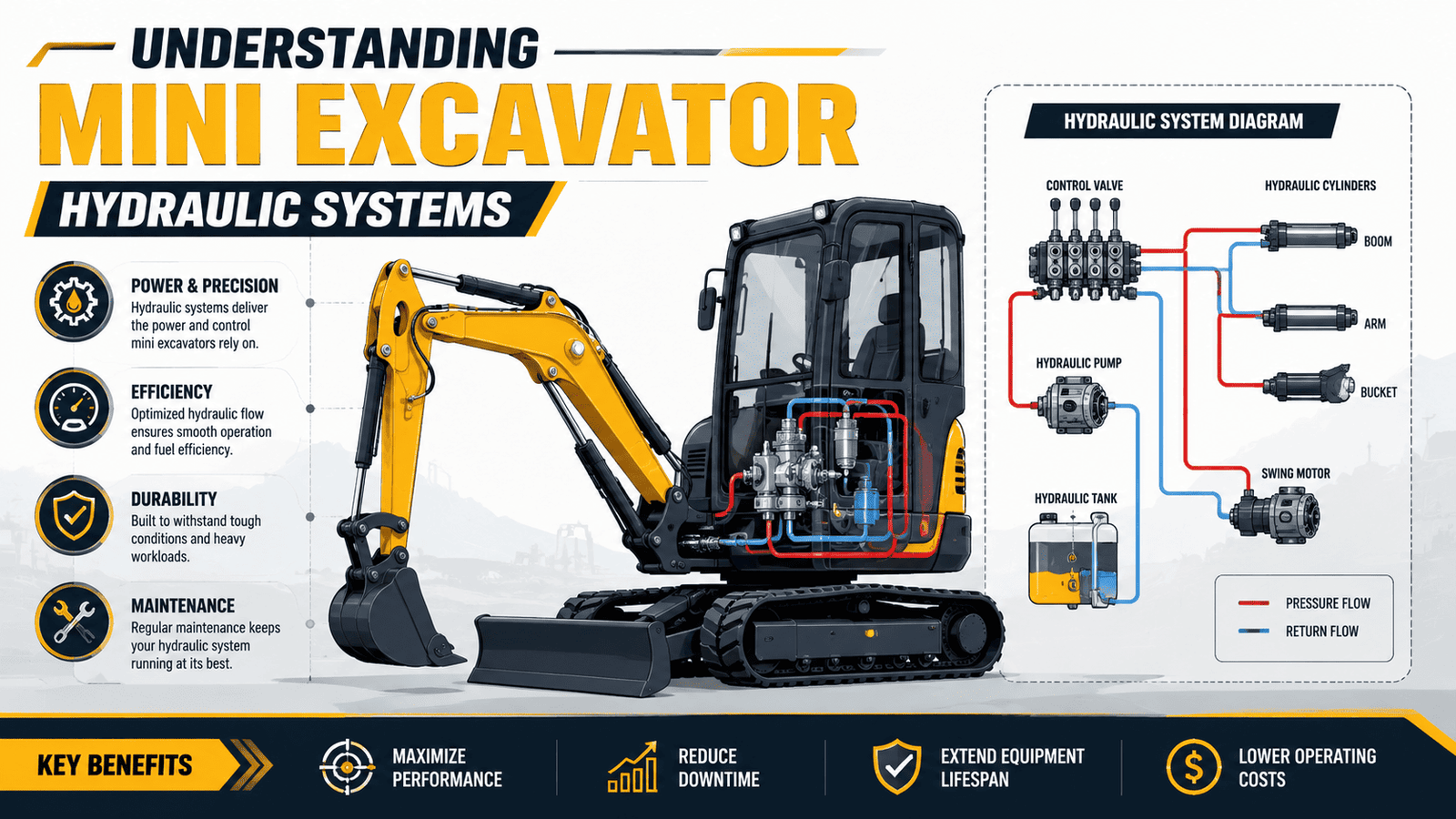 Top Compact & Mini Excavator Diggers- TYPHON Machinery Hydraulic Fluid Viscosity Grades