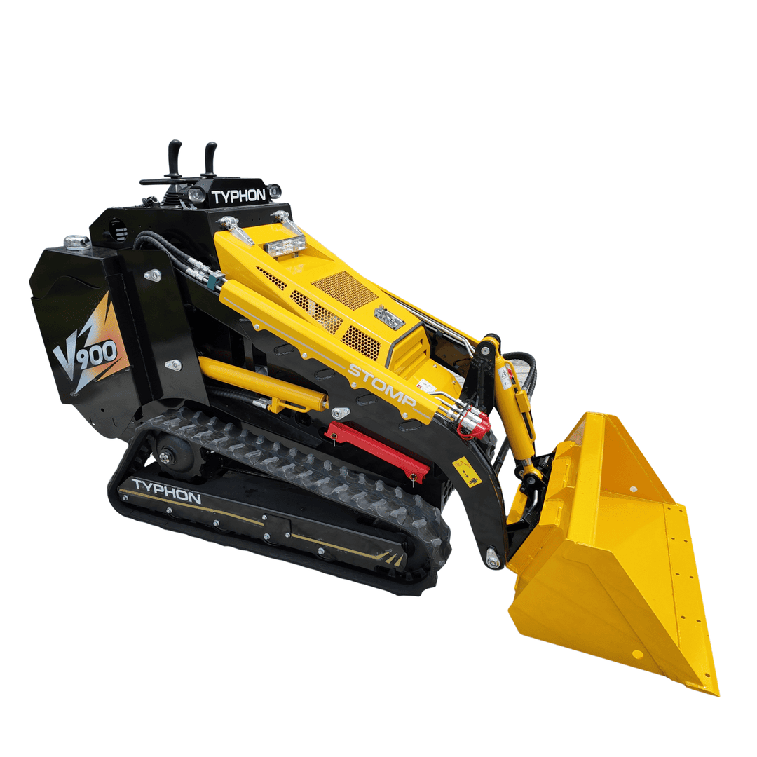 Top Compact & Mini Excavator Diggers- TYPHON Machinery TYPHON STOMP V900 1.4 Ton Compact Track Loader